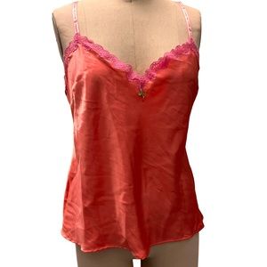 Pink Camisole top // Cherry Gem bead lei